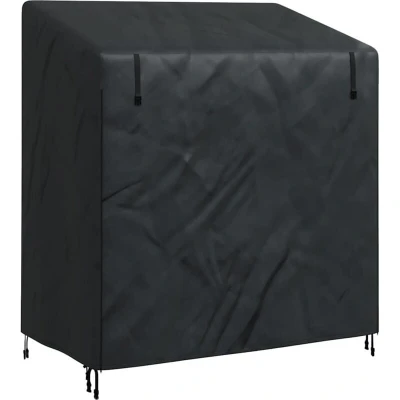 Image of vidaXL Outdoor Swing Cover Black 155 x 95 165 cm 210D Oxford Fabric