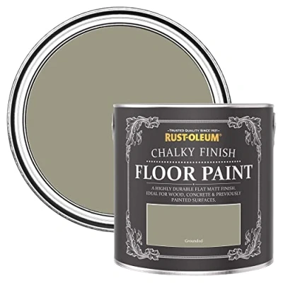 Image of Rust Oleum Green Scratch Resistant Floor Paint in Matt Finish Grounded 2.5L