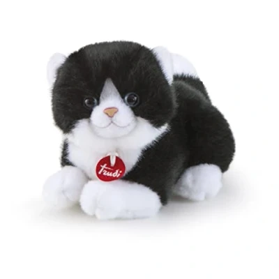 Image of Trudi Trudino Black and White Cat: Plush kitten Toys Suitable from birth