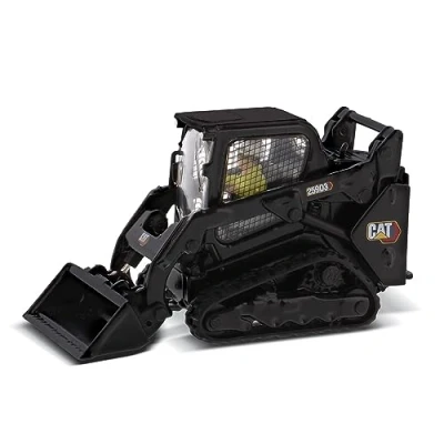 Image of Diecast Masters 1:50 Scale Caterpillar 259D3 Compact Track Loader + Attachment Accessories, Black Edition High Line Series Cat Trucks &amp; Construction Equipment Collectible Model 85677BK
