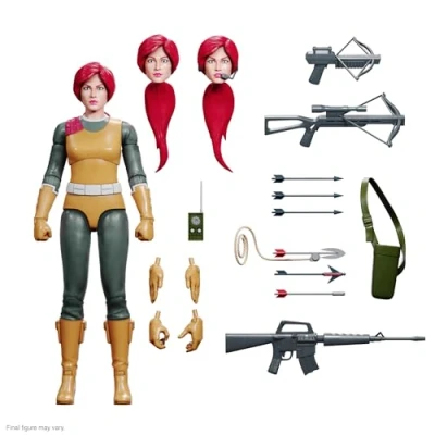 Image of Super7 ULTIMATES! G.I. Joe Scarlett 7&quot; Action Figure with Accessories Classic Cartoon Collectibles and Retro Toys