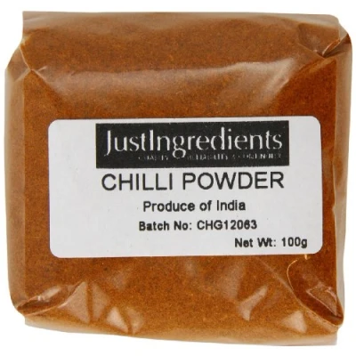 Image of JustIngredients Essentials Chilli Powder, 100 g Pack of 5