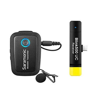 Image of Saramonic Blink500 B5 2.4GHz Ultracompact Wireless Lavalier Microphone System Plug&amp;Play USB C Receiver for Android Devices