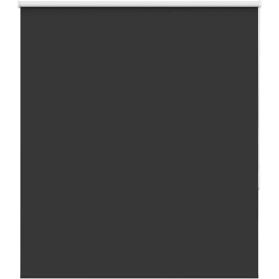 Image of vidaXL Roller Blind Blackout Black 120x130 cm Fabric Width 116.6 Polyester