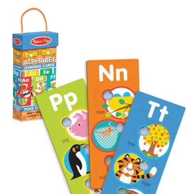 Image of Melissa And Doug Poke A Dot Jumbo Alphabet Learning Cards