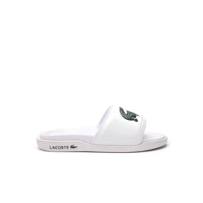 Image of Lacoste Women&#039;s Croco DUALISTE 0922 2 CFA Sneakers, Wht/Dk Grn, 2.5 UK