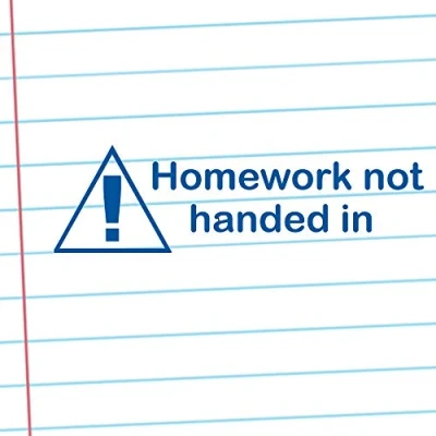 Image of Homework not handed Self inking, Reinkable Low Cost Teacher Stamp