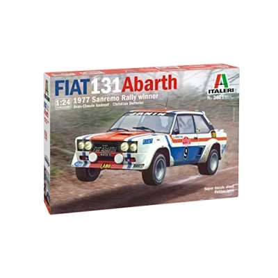 Image of Italeri ITA3621 Fiat 131 Abarto 1977 Sanlemorary Winner Italy Model kit, Multicoloured, 1/24