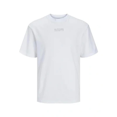 Image of JACK &amp; JONES Men&#039;s Jcoaltitude Tee Ss Crew Neck Ss24 Sn T Shirt, White, XL