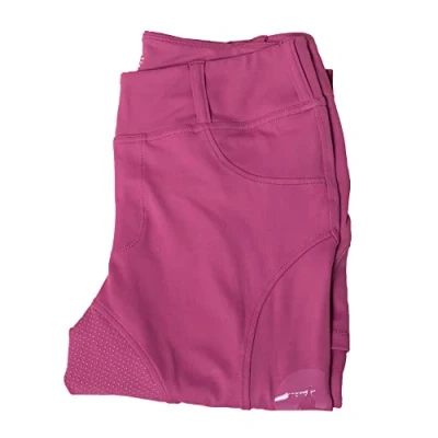 Image of Oypla Coco Equestrian Pink Ladies Womens Kids Horse Riding Tights Jodhpurs Breeches Leggings S