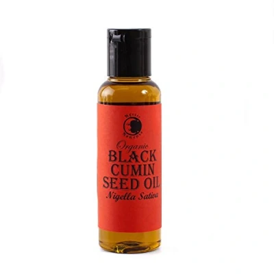 Image of Mystic Moments Organic Black Cumin Seed Carrier Oil 250ml Pure &amp; Natural Perfect for Hair, Face, Nails, Aromatherapy, Massage and Dilution Vegan GMO Free