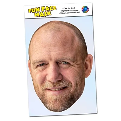 Image of 1 x Mike Tindall Royal Family Celebrity Face Mask Ready To Wear Perfect For Coronation Parties