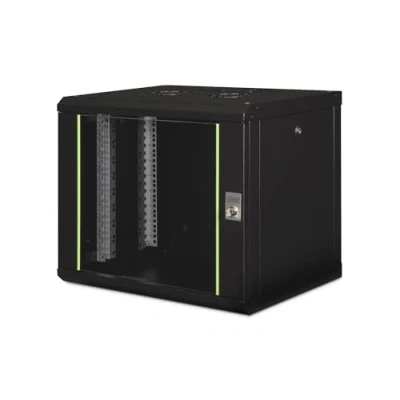 Image of Digitus Network Cabinet 19 Inch Rack 9U Wall Mountable 450mm Depth Load Capacity 100kg Unique Series Black