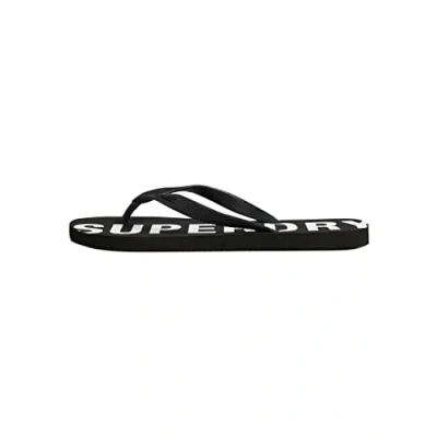 Image of Superdry Men&#039;s Code Essential FLIP Flop, Black, Large UK