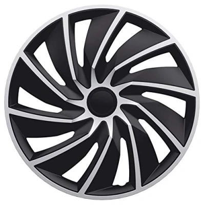 Image of AUTO STYLE Set wheel covers Turbo 13 inch silver/black