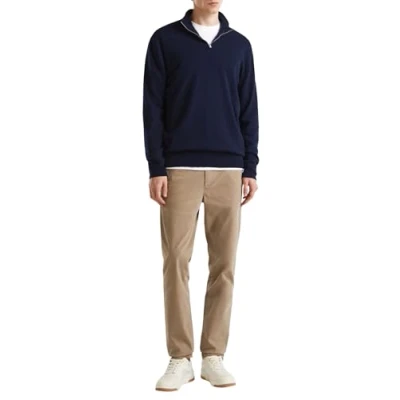 Image of United Colors of Benetton Men&#039;s Serafino Shirt M/L 1002u201i Cardigan Sweater, Blue, S