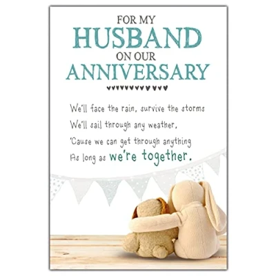 Image of Husband Anniversary Card, Nice Words Card Husband, Aniversary for Anniversary, Greetings Cards