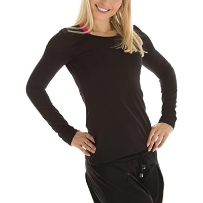 Image of Winshape WS1 Women&#039;s Casual Sport Slim Fit Long Sleeve Shirt black Size:XS