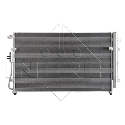 Image of 976064D000, 976064D100, 976064D101 Condenser NRF Easy Fit 350010 with dryer, seal ring 14,2mm 9,4mm Aluminium 715mm