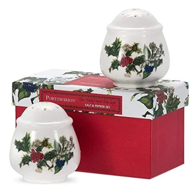Image of Portmeirion The Holly &amp; Ivy Salt Pepper Set