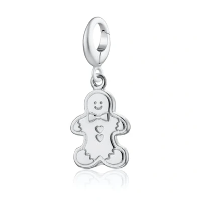 Image of Lily Charmed 925 Sterling Silver Gingerbread Man Charm