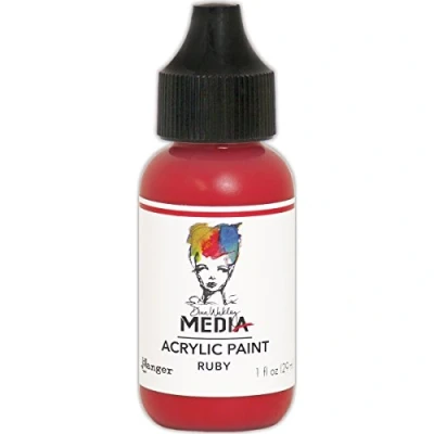 Image of Ranger Dina Wakley Media Heavy Body Acrylic Paint 2oz Magenta,