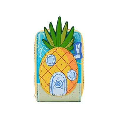 Image of Loungefly Purse Spongebob Squarepants Pineapple House Accordion Official One Size
