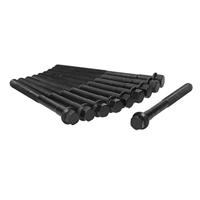 Image of 6175359x10 Cylinder Head Bolt Kit AJUSA 81001800 Male Hex 10 FORD: Fiesta Mk2 Van, Sierra Saloon, Hatchback