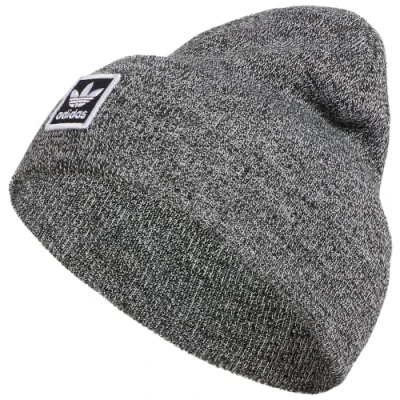 Image of adidas Originals Tall Utility Cuff Beanie, Black white/Black/White, One Size