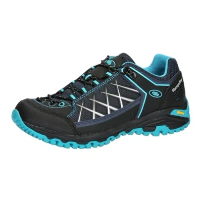 Image of Brütting Women&#039;s Mount Root Cross Country Running Shoe, Navy Turquoise, 5 UK