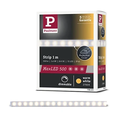 Image of Paulmann MaxLED 500 strip IP44 1 m warm white