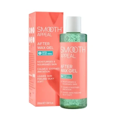Image of Smooth Appeal After Wax Gel Professional Moisturiser to Nourish, Calm &amp; Soothe Skin Hair Removal with Aloe Vera, For Bikini Line, Underarm Face Care Vegan 200ml