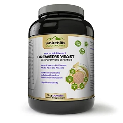 Image of Brewer&#039;s Yeast Powder 1kg Non debittered Inactive Natural Source of B Vitamins, Chromium, Selenium and Potassium for Humans, Cats, Dogs, Horses Ducklings