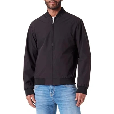 Image of JACK &amp; JONES Men&#039;s Jprccillusion Bomber Sn Jacket, Black, S