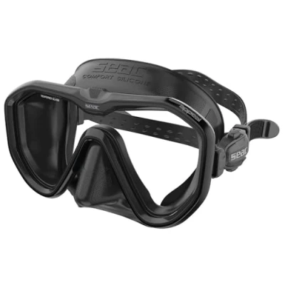 Image of SEAC Appeal, Made in Italy single lens diving mask with 3D buckle directly to the skirt