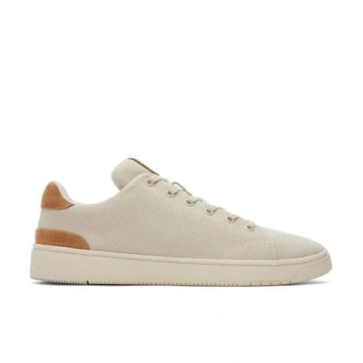 Image of TOMS Men&#039;s TRVL LITE 2.0 Low Sneaker, Fog/Tan Recycled Cotton Canvas/Suede, 6.5 UK