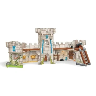 Image of Papo Mini 33107 Knights Castle Cardboard Environment, Multicolour