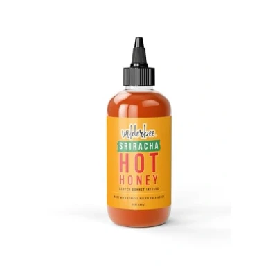Image of Wilderbee Sriracha Hot Honey from the WilderKitchen Wildflower infused with Scotch Bonnet Chillies &amp; Fermented 260g