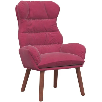 Image of Relaxing Chair Wine Red Velvet Vidaxl