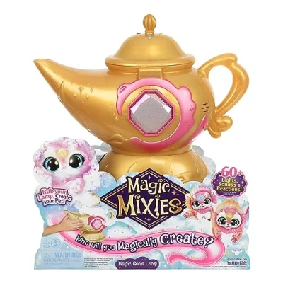 Image of Magic Mixies Pink Lamp, Interactive Toy, Game with Mixie Genius Doll, Lights, Sounds and Fog Effects, for Children +5 Years, Famous (MGX09100)