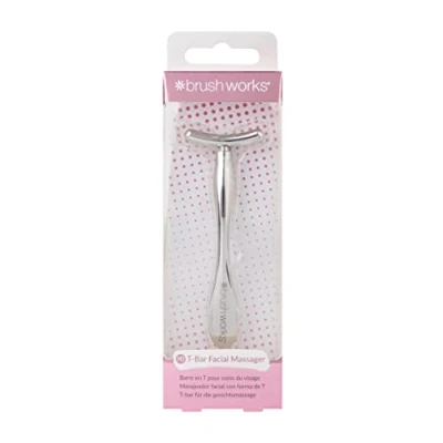 Image of Brushworks Zinc T Bar Facial Massager
