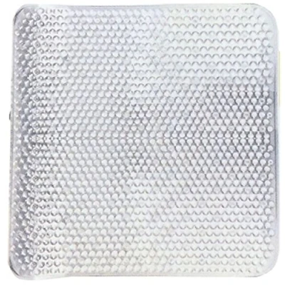 Image of Sabichi Square Shower Mat, Plastic, Clear/Turquoise, M