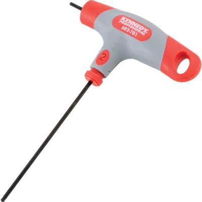 Image of Kennedy T handled Hexagon Key Ball Driver 2mm x 130mm