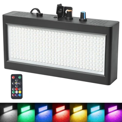 Image of Flashing Strobe Light, Remote Lights 270Led Colorful Light for Parties, Dj Led Atomic Stroboscope Lighting