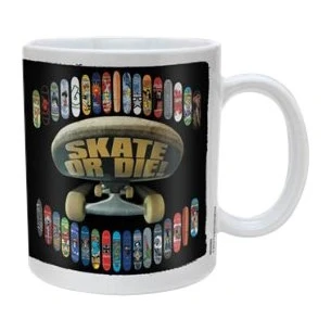 Image of Pyramid International &quot;Skate or Die (Board) Official Boxed Ceramic Coffee/Tea Mug, Multi Colour, 11 oz/315 ml