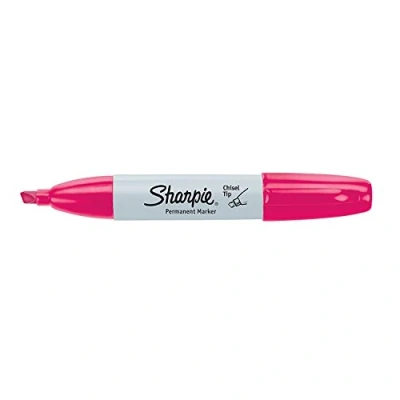 Image of Sharpie Permanent Marker, Chisel Tip, Magenta, Each