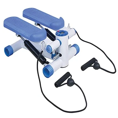 Image of Aidapt Aerobic Home Stepper Fitness Exerciser with Elasticated Stretch Ropes and LCD Workout Stats Display. For Gym Workouts Rehabilitation