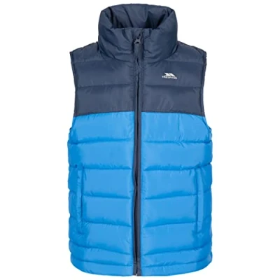 Image of Trespass Kids Padded Gilet Quilted Bodywarmer with 2 Pockets Oskar