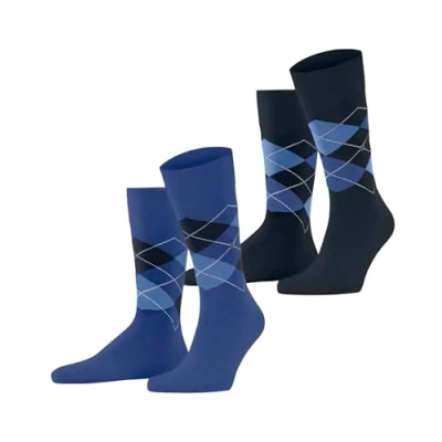 Image of Burlington 2ER PACK Socks, Men&#039;s, Size: 7,5 11, Dunkelblau