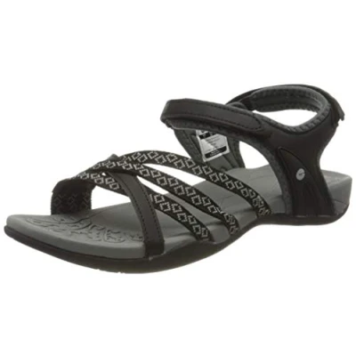 Image of HI TEC Savanna II Walking sandals, Women&#039;s, Size: 7, Black/charcoal Synthetics/textile